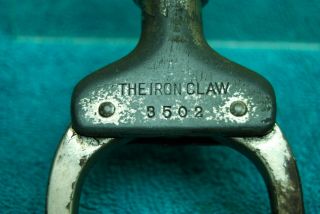 Obsolete Vintage HandCuffs The Iron Claw Argus Mfg Chicago,  IL Patent Pending 6