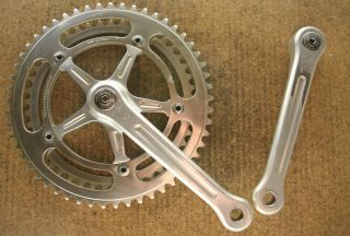 Vintage 1973 Campagnolo Nuovo Record Cranks Crankset Chainset 170mm 53 / 45