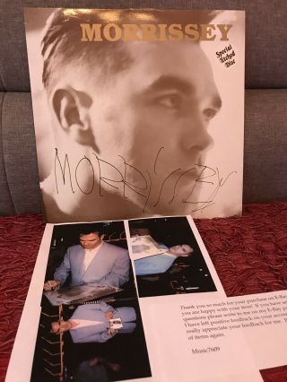 Morrissey Signed Autographed 1989 Pressing Interesting Drug Very Rare