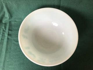 Vintage Pyrex Amish Butterprint Turquoise Mixing Bowl 404 Rare 4 Quart Size 2