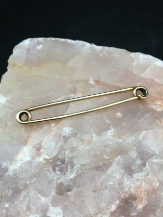 Antique Imperial Russia 56 14k Gold Safety Pin (250061)