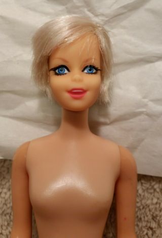 Vintage Mod Twiggy Tnt Barbie Doll Casey Or Francie Face Mold