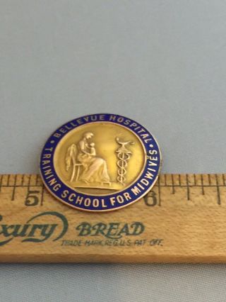 VTG Nursing School Pin SOLID 10k Gold Hospital Medical Memorabilia MIDWIFERY 5g 2