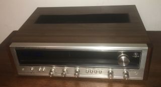 Vintage 1970s Pioneer Sx - 535 Stereo Receiver Vgc Classic Silver Face Wood Case