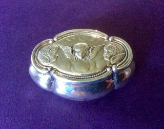 Quality Vintage Hallmarked Solid Silver Pill Box Antique
