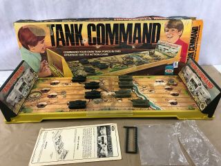 Vtg 1975 Ideal Tank Command 100 Complete Rare Ww2 Strategic Battle Action H3