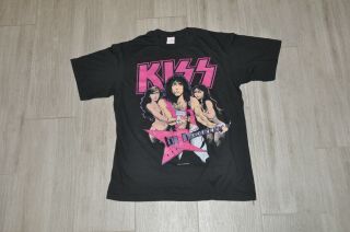 Vtg 1987 Kiss Paul Stanley Concert Tour Made In Usa Shirt Sz L