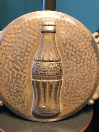 Vintage Coca - Cola Tin Emblem On Kay Co Wood Frame Advertising 1940 - 41 5