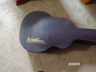 Washburn Acoustic Bass,  Electric AB - 34 Natural Finish Vintage 4 String 4