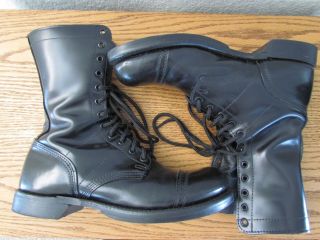 Vintage Military Corcoran 1500 Jump Boots Black Cap Toe Mens 10.  5 E Worn Once 7