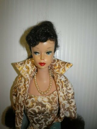 Vintage 5 Mattel Brunette Ponytail Barbie Doll 2