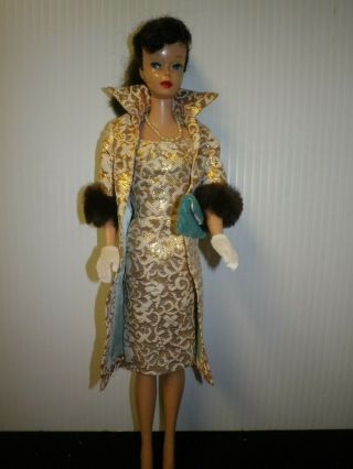 Vintage 5 Mattel Brunette Ponytail Barbie Doll 4