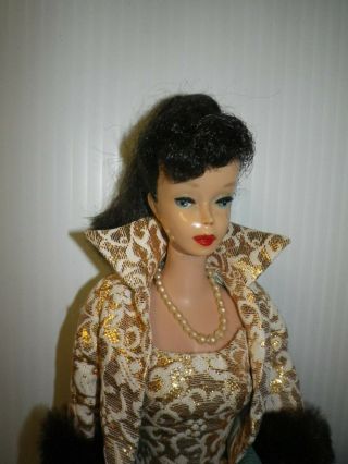 Vintage 5 Mattel Brunette Ponytail Barbie Doll 7
