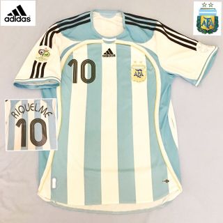 Argentina Football Shirt (m) Riquelme Vintage Adidas Jersey