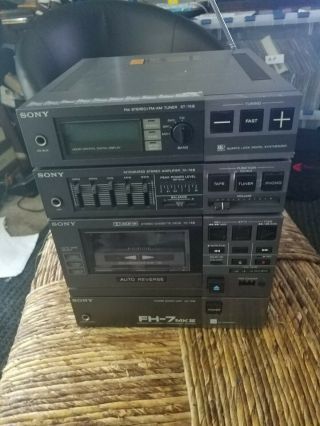 Vintage Sony Fh - 7 Mk Iii Compact Component System Tape Deck Doesn 