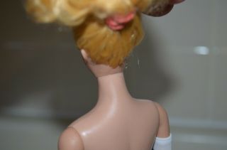 Vintage Barbie Blonde Ponytail 1960 ' s with tagged dress 6