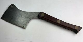 Rare Antique Meat Cleaver Large Old Butcher Knife 15 1/2 " Long Vintage