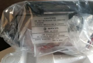 Vintage Sanyo FT 406 Slide In/Out Cassette Car Stereo - Open Box 6