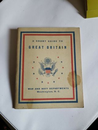 Ww2 Era A Short Guide To Great Britain Booklet