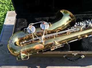 Vintage Buescher Aristocrat Tenor Saxophone Ser.  639XXX w/ Case 7