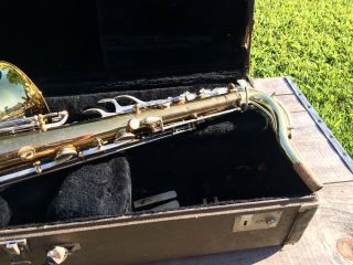 Vintage Buescher Aristocrat Tenor Saxophone Ser.  639XXX w/ Case 9