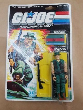 Vintage Hasbro Gi Joe G.  I.  Joe 1987 Muskrat Mosc