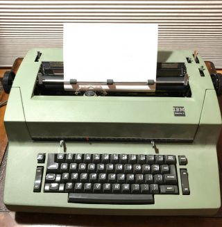Vintage Ibm Selectric Ii Model 8x 1971 Green Electric Typewriter Rare