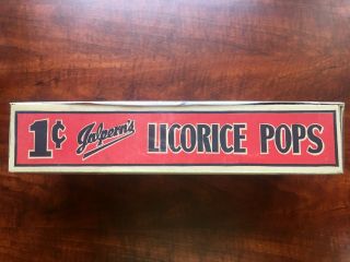 VERY RARE JALPERN ' S LICORICE POPS CANDY BOX BLACK AMERICANA EARLY 1930 ' S 2
