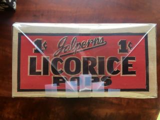 VERY RARE JALPERN ' S LICORICE POPS CANDY BOX BLACK AMERICANA EARLY 1930 ' S 3