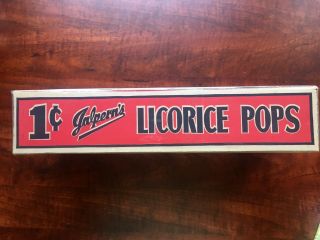 VERY RARE JALPERN ' S LICORICE POPS CANDY BOX BLACK AMERICANA EARLY 1930 ' S 4