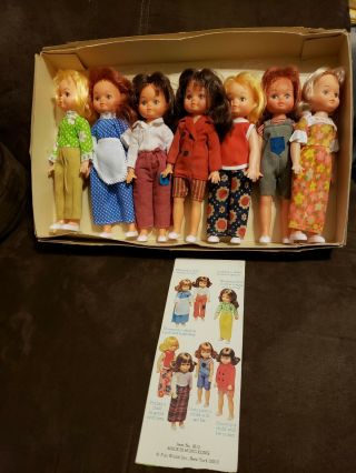 Rare Complete Set Vintage Fun World Day Of The Week Dolls : All 7 Days