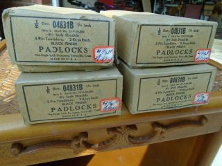 Vintage Lock Padlock Nos 24 Total Orig Packaging