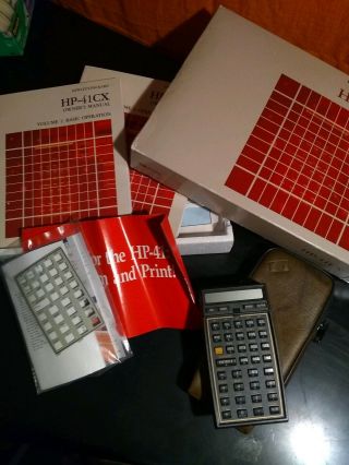 Hp - 41cx Vintage Scientific Calculator,  Manuals,  Nwb Not Rebuilt