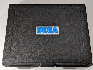 Rare Sega Genesis Carrying Case,  Pristine System - Rental Travel Suitcase Black