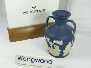 A Wedgwood Portland Blue Jasper Ware " Portland Vase " Rare Indeed.