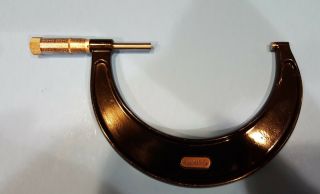 Vintage L.  S.  Starrett Co 436 4 - 5 Micrometer Caliper Mic Machinist Tool.  001 Mic