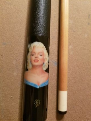 Rare Vintage Mcdermott Marlyn Monroe 2 - Piece Pool Cue W/joint Protectors