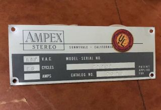Vintage Ampex 402 Stereo Tube Preamplifier Tube Console Preamp - Rare 2