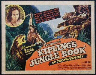 Vintage Movie 16mm Jungle Book Feature 1942 Film Adventure Drama