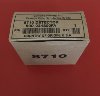 Faraday / Siemens Cp 8710 Fire Alarm Smoke Detector Rare Last One