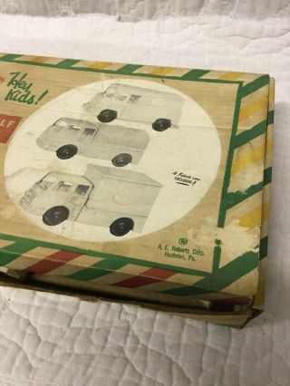 Vintage 1950 ' s H P Hood Milk Dairy Boxed Set Plastic Truck Banks A E Roberts 3