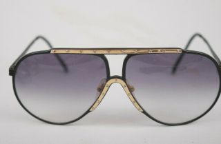 Vintage 80s Oversized Aviator Sunglasses Alpina M1 Style Gradient Tinted 70mm