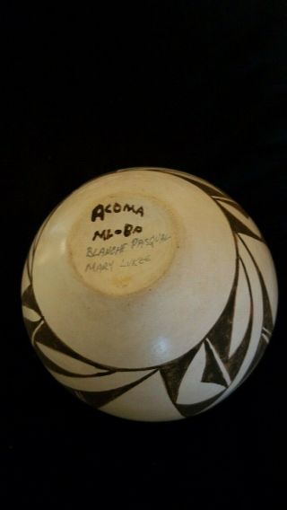 Vintage Acoma Pueblo Pottery Native American Indian 4