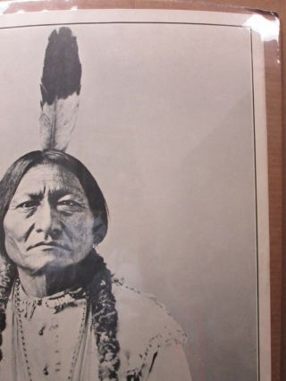 Tatanka Yotanka Vintage Black/White Poster Sitting Bull Hunkpapa Dakota On Palle 2