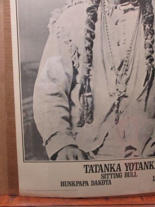 Tatanka Yotanka Vintage Black/White Poster Sitting Bull Hunkpapa Dakota On Palle 4