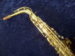 VINTAGE CONN SHOOTING STARS ALTO SAXOPHONE,  CONN CASE,  BONUS 6