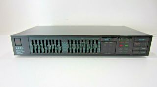 Akai Vintage Stereo Graphic Equalizer (model Ea - A2) With Front Input