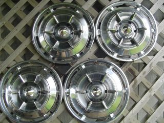 1961 61 Buick Electra Invicta Spinner Hubcaps Wheel Covers Center Caps Vintage