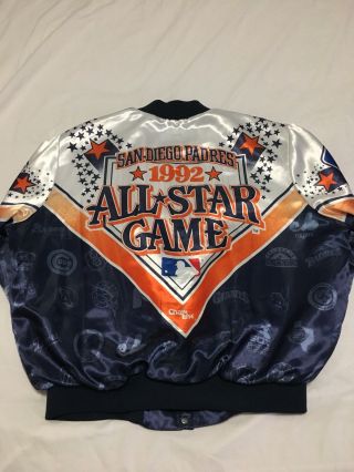 VTG 90s Chalk Line 1992 MLB All Star Game San Diego Padres Fanimation Jacket XL 4