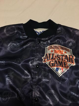 VTG 90s Chalk Line 1992 MLB All Star Game San Diego Padres Fanimation Jacket XL 6